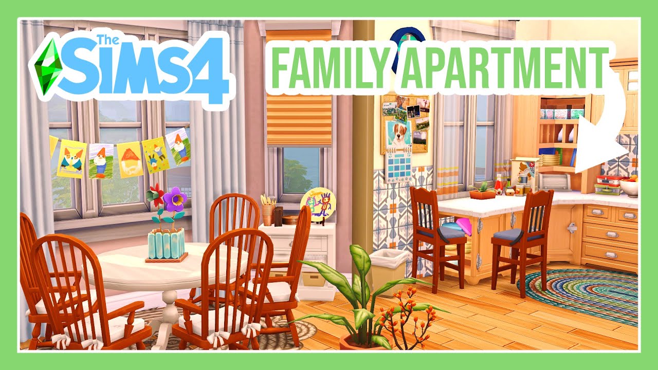 SMALL FAMILY APARTMENT! THE SIMS 4 SPEED BUILD 🏡 YouTube