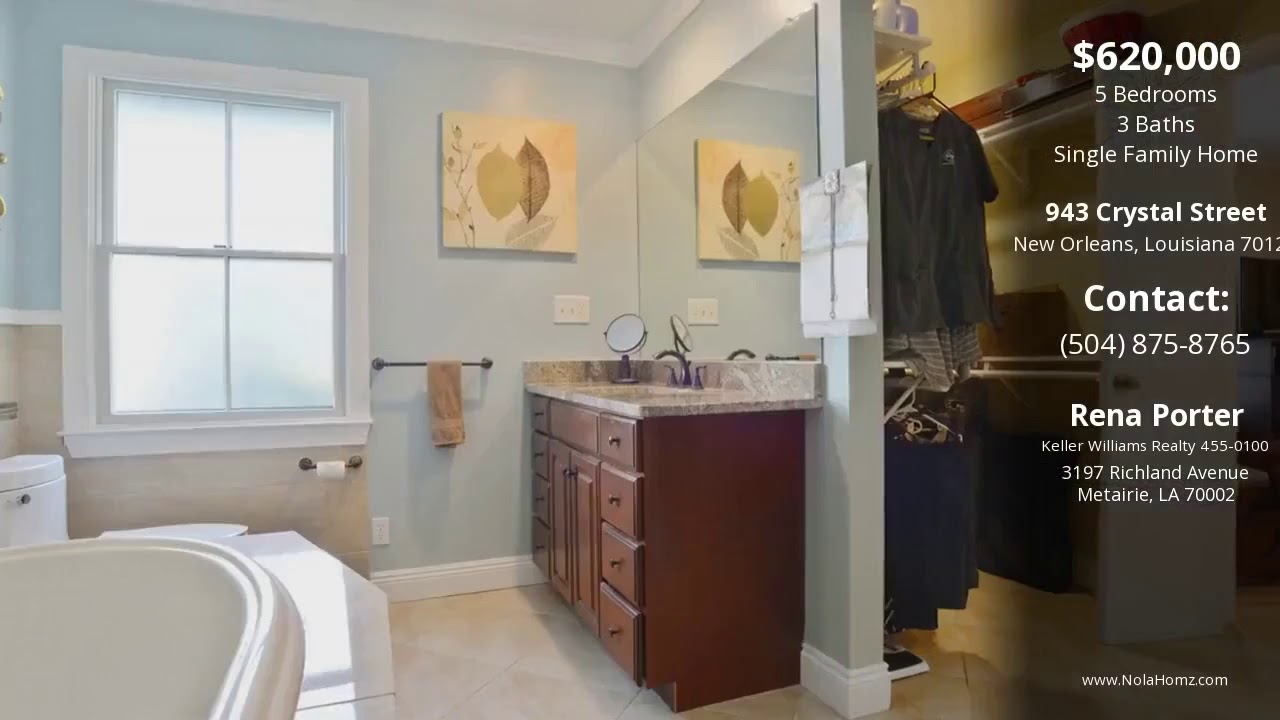 Video Tour: 943 Crystal Street, New Orleans, Louisiana 70124