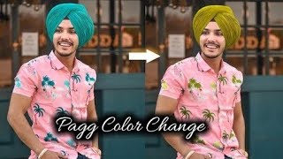 How to change colour of turban //pag//PicsArt|| GOLDEN LEGEND|| screenshot 5