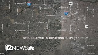 Phoenix officer hospitalized after struggle with shoplifting suspect