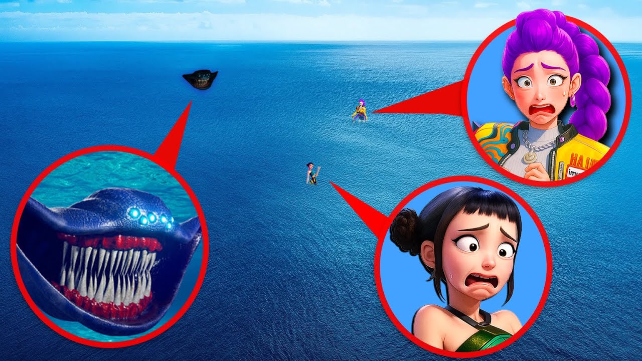 UN DRONE A FILMÉ EL GRANMAJA AVEC RUMI ET ZOEY DE KPOP DEMON HUNTERS À 3 AM ! 🌊📹