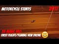 Motorcycle Stunts First Flight With NEW Drone Sample Video Footage DJI Mavic Pro Stunt Bike