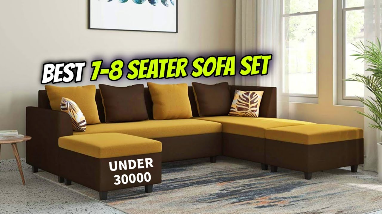 Top 5 Best 7-8 Seater Sofa Set In India 2023 | Under 30000 | Reviews |  Choice Point | L Shape Sofa - Youtube