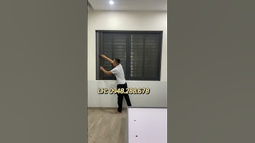 CỬA LƯỚI CHỐNG MUỖI KẾT HỢP RÈM NGĂN LẠNH TỔ ONG. LH: 0948.288.678 #luoichongmuoi #cuachongmuoi