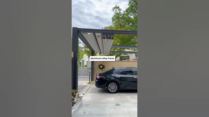 Do you like this retractable roof? If you like, you can contact me😊 #pergola #roof #shade