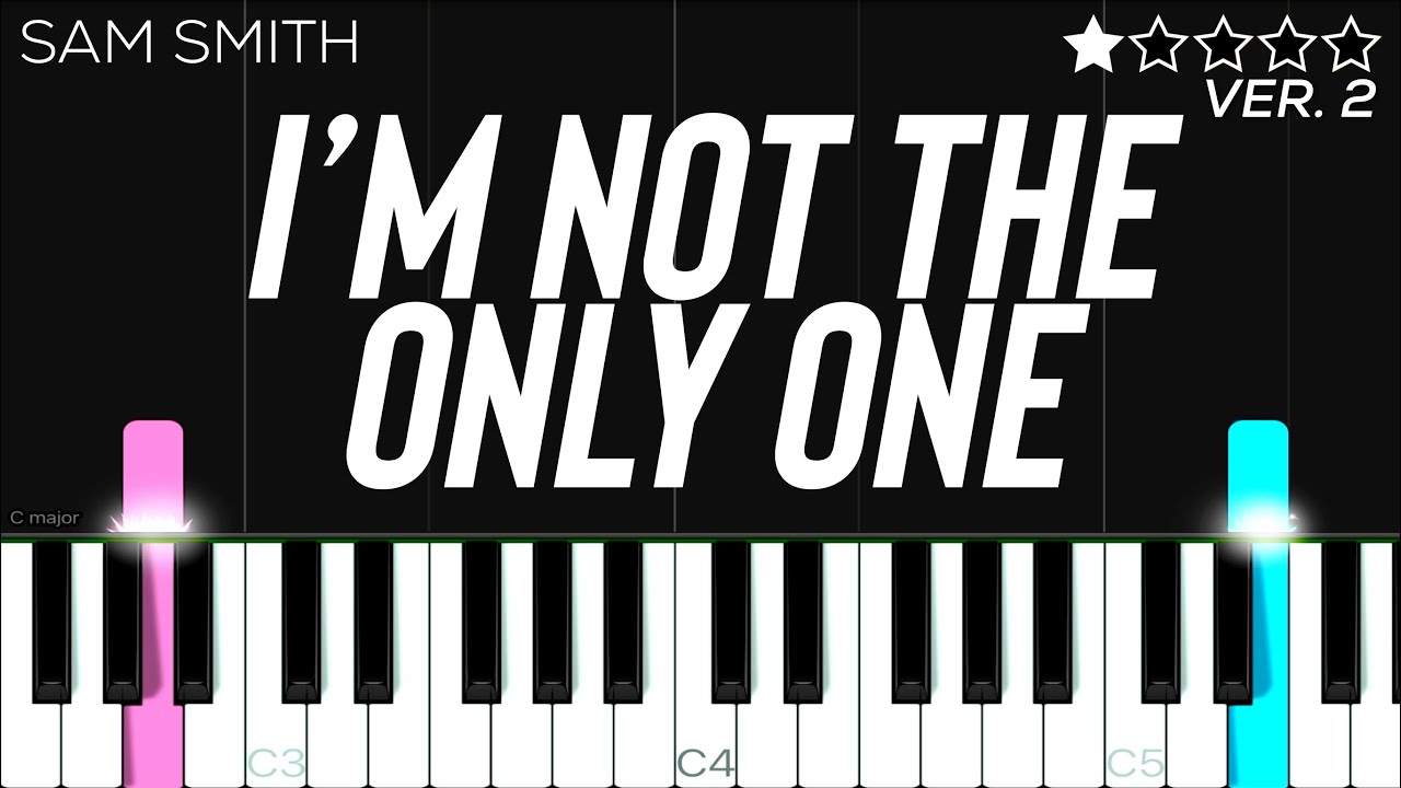 Sam Smith - I’m Not The Only One | EASY Piano Tutorial