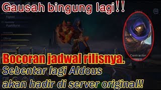 Terbaru Bocoran Tanggal Rilis Hero Aldous Di Server Ori - Mobile Legends