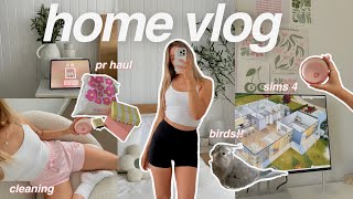 spend a day with me at home 🎀 cotton on haul, playing sims, cleaning my room & more