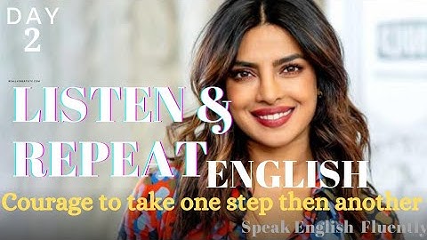 Speak Daily, Speak Fluently! Shadowing Practice with Priyanka Chopra speech! Listen & repeat!