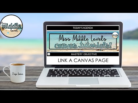 How to Link a Canvas Page in Canvas Learning Management System (LMS)