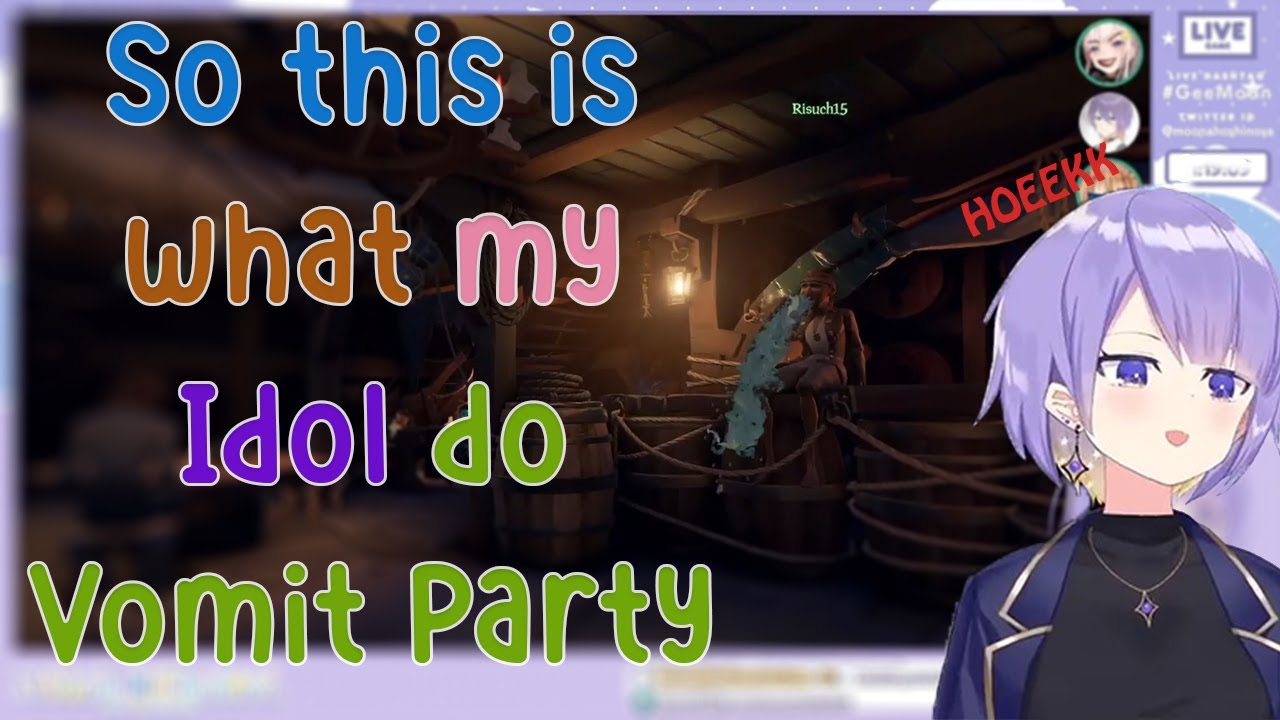 Moona, Risu, Iofi just Vomit Party and this is what my Idol do