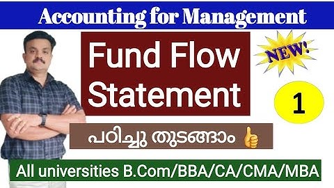 Fund Flow Statement/Malayalam
