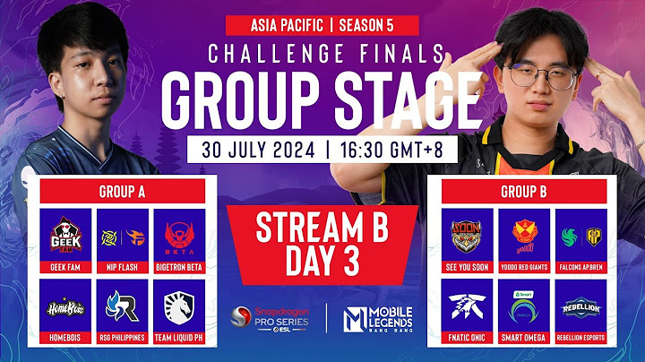 🔴 [EN] Stream B | AP Mobile Legends: Bang Bang | SPS Mobile Challenge Finals Group Stage | S5 Day 3