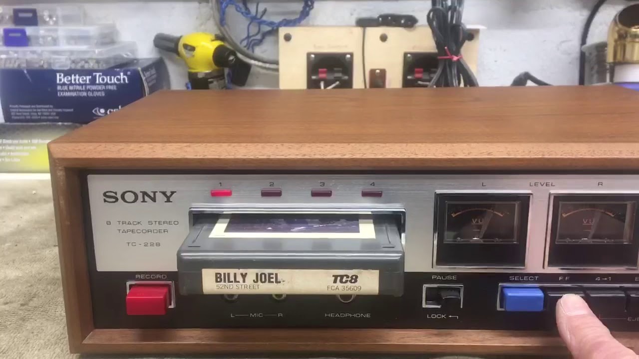 Sony TC-288 8-Track Player - YouTube