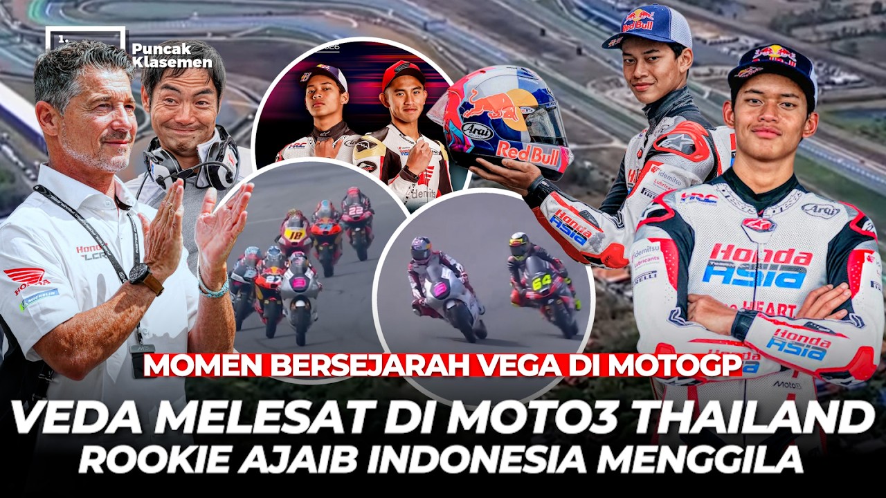 Debut Veda Kejutkan Rider Italia Spanyol! “Rookie Indonesia Cetak Sejarah di Moto3” Vega Bisa Podium
