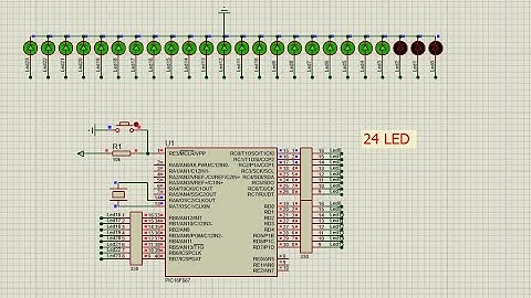 Clip2: Dùng PIC16F887 điều khiển 24 LED đơn sáng 10 hiệu