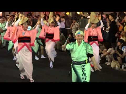 江戸とんび連／二日目・毘沙門天善国寺前／第44回 神楽坂まつり 阿波踊り 2015