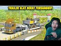 TRAILER ALAT BERAT TRUK FUSO TERSANGKUT DI JEMBATAN - ETS2