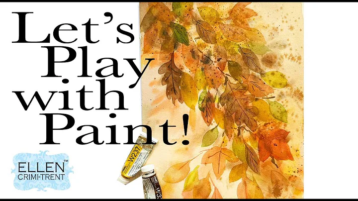 EASY  & Fun ! Watercolor Abstract Autumn Leaves