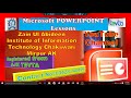How to Learn About MS PowerPoint Insert Tab Table Layout by Zain Ul Abideen IIT Chakswari