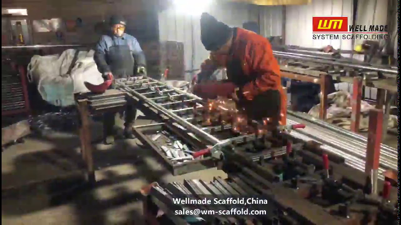 Steel Scaffolding Ladder Manufacturing Video - Heavy Duty Scaffold Ladders to Europe - Wellmade
