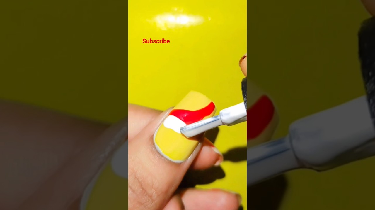 Nailart Using Only Regular Nail Polish nailart naildesign 
