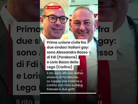 Video Prima unione civile fra due sindaci gay in Italia