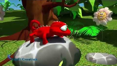 Funny Dance video for children Chameleon Dancing animation  Kids Video  by Kraft Creation KCGI
