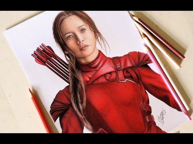 Desenho da katniss Everdeen🎨🏹🎯 ( jogos vorazes)