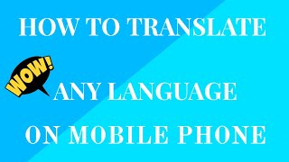 How to translate multiple languages