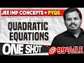Quadratic Equations One Shot | Imp Concepts + PYQs | JEE 2026 | 45 Days FREE Crash Course | Telugu