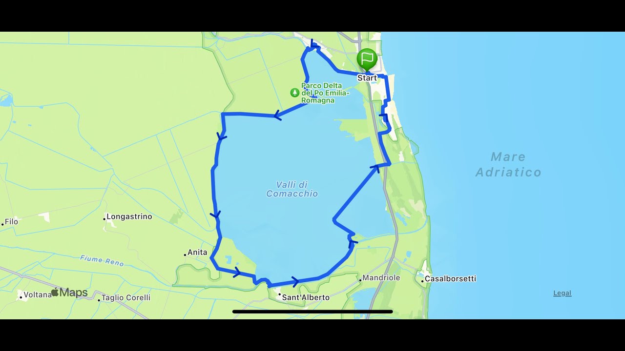 Comacchio 2023 - La ciclabile del Delta del Po