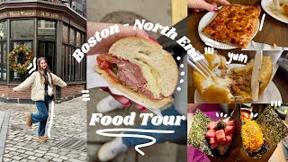 eating our way through the North End - Boston Food Tour - vlog