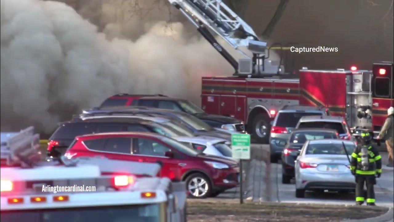 Mansard roof collapse at extraAlarm fire at condo building 12 Dundee
