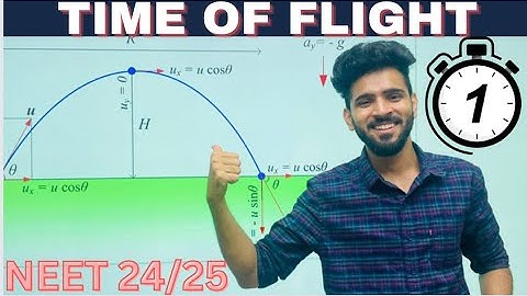 Time of Flight Derivation in 1 MIN NEET 2024/2025 | Projectile Motion