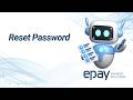 ePay Classic: Reset password