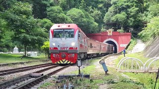 รับน้องขึ้นดอย QSY 5217 โชว์พลังลากรถนอน CNR 17 คันขึ้นดอยขุนตาน new locomotive test run at Khuntan