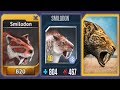 SMILODON - Jurassic Park Builder Vs Jurassic World The Game Vs Jurassic World Alive