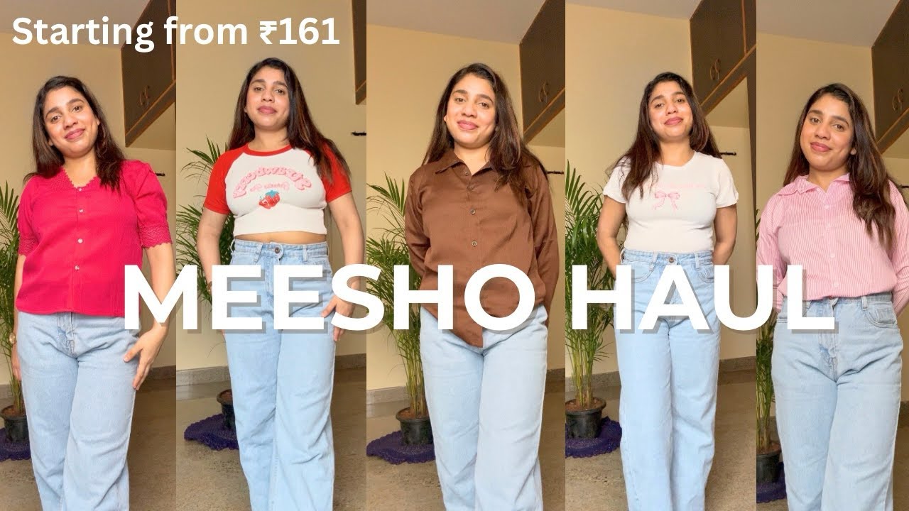 Meesho Affordable Haul starting from ₹161😱| Shirts & T-Shirts for Office & College Wear🍒
