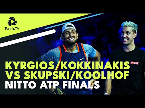 Kyrgios/kokkinakis take on koolhof/skupski | nitto atp finals 2022 doubles highlights
