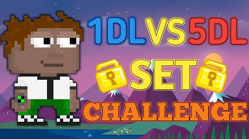 1 DL VS 5 DL | Growtopia - Set Challenge #14