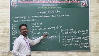 Exception Handling | Java Programming | V.H.N.S.N.College (Autonomous) Update