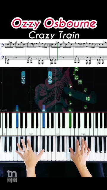 ozzy osbourne crazy train piano
