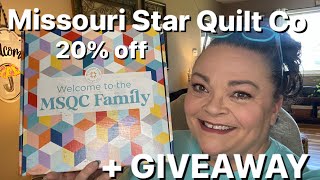 Missouri Star Quilt Co  20% off + GIVEAWAY