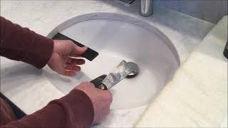 DIY How To Replace Undermount Bathroom Sink Bowl