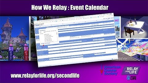 How We Relay - Calendar