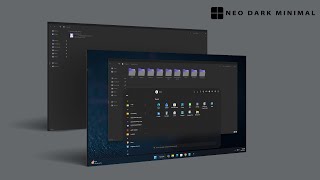 Neo Dark Minimal Theme for Windows 11 | Clean & Modern Dark Desktop Setup screenshot 3
