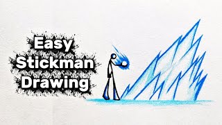 How to draw Stickman | Ice | Step by step