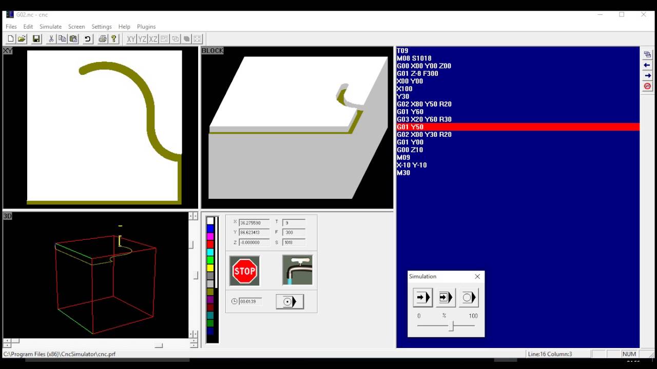simulatore cnc simulatore cnc