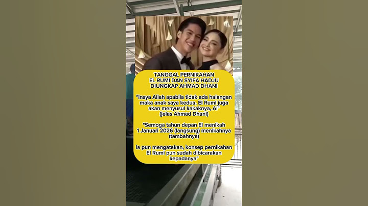 El Rumi & Syifa Hadju
